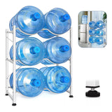 Estante Organizador Rack 6 Botellones Bidones Agua 20lt Blanco