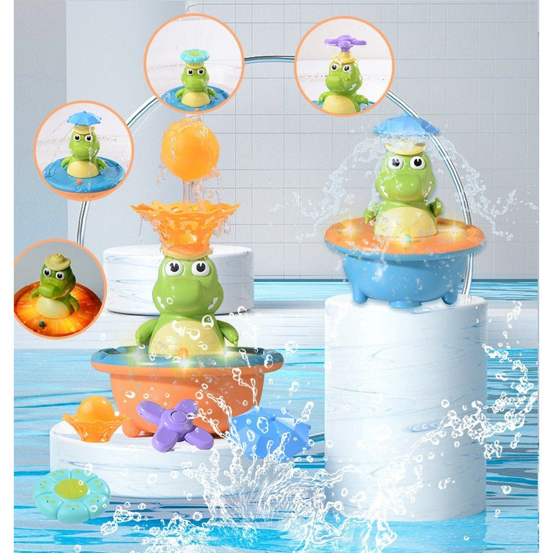 Juguete Acuatico De Dinosaurio De Tina Baño Infantil