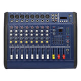 Consola Power Mixer De 8 Canales Usb Mp3 Player 500watts