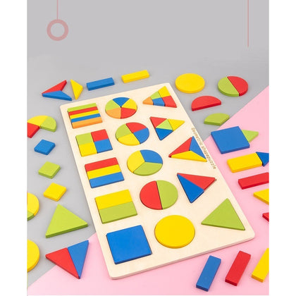 Set Didactico Aprendizaje Con Figuras Geometricas Montessori
