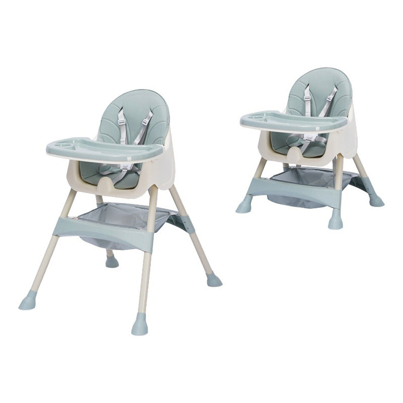 Silla Ecocuero De Comer 2 En 1 Portatil Importada Multiuso