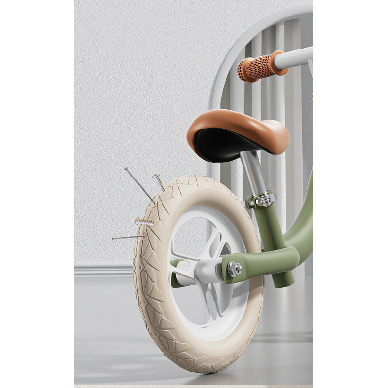 Bicicleta Equilibrio Sin Pedales Aprendizaje Para Niños Verde