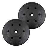 Set De 2 Disco Pvc 5kg C/u =10kg Preolímpico Negro