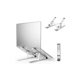 Soporte Portatil Aluminio Plegable Para Notebook Tablet Color Plateado Plateado