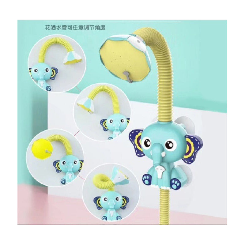 Regadera Diseño Elefante para Baño de Bebé - Juguete Ducha y Tina