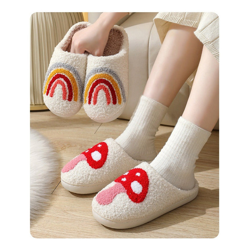 Pantuflas Peluche Mantener Caliente Suaves Y Cómodo Unisex