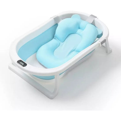 Tina De Bebe Bañera Plegable Con Termometro + Cojin Importad