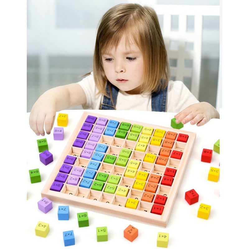 Tabla de Multiplicación Montessori de Madera Altmann