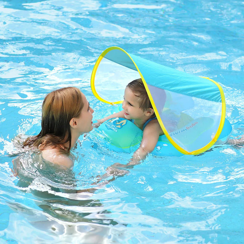 Flotador Inflable Niño O Bebe Sombrilla Anti Vuelco Importad