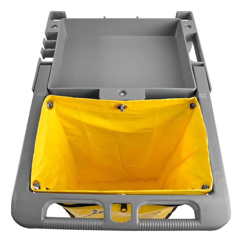 Carro De Limpieza Y Bolsas De Basura 52*119*96cm Gris