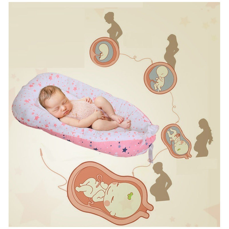 Cama Cojín Nido Colecho De Algodón + Almohada Reforzado Impo