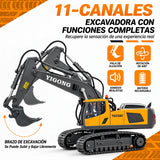 Excavadora A Control Remoto Altamann Amarillo Excavadora