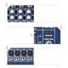 Consola Power Mixer De 12 Canales Usb Mp3 Player 500watts