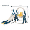 Columpio Resbalin Con Aro De Basketball 3 En 1 Importado