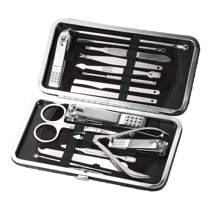 Set Manicure 16 Piezas Herramientas Para Uñas Pies Importada
