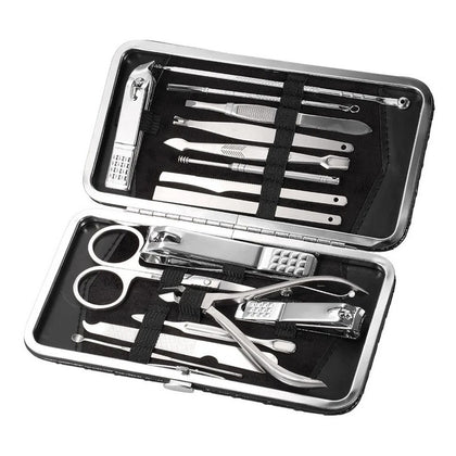 Set Manicure 16 Piezas Herramientas Para Uñas Pies Importada