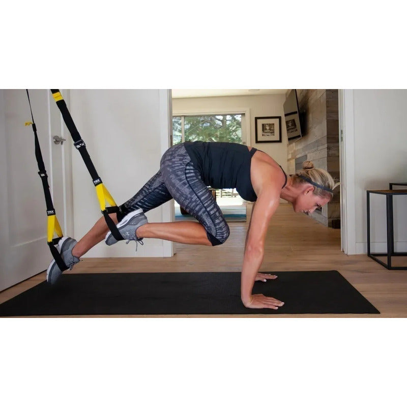 Bandas de Suspensión para Entrenamiento Crossfit Tipo TRX - Negro/Amarillo