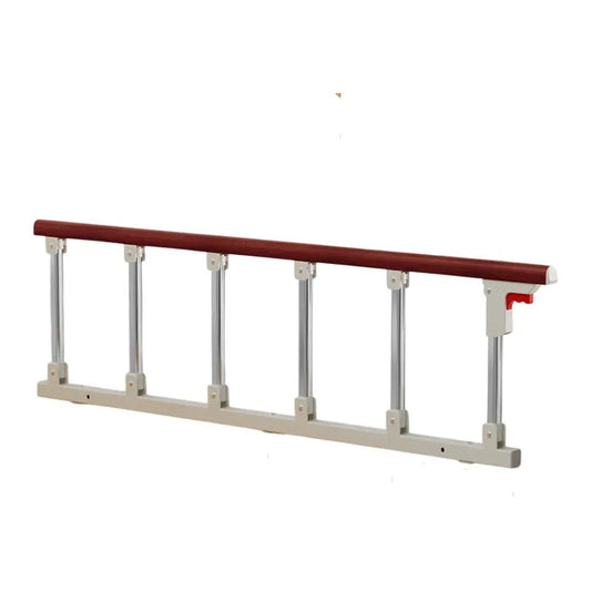 Baranda Seguridad Plegable De Cama Adulto Mayor Niños Xl Café
