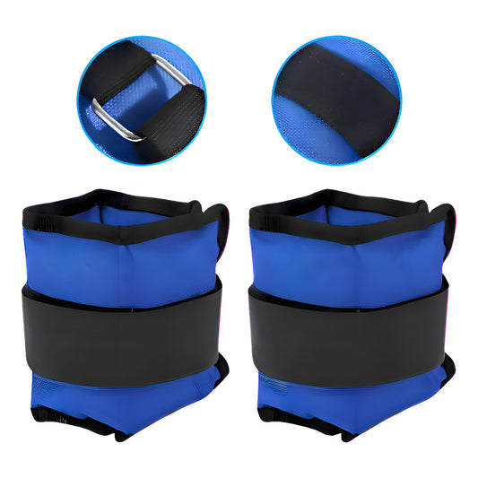 Par De Pesas Tobillera/muñequera De 2kg C/u Total 4kg Azul