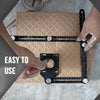 Escuadra Plegable Para Ceramica + 3 Brocas Diamantadas