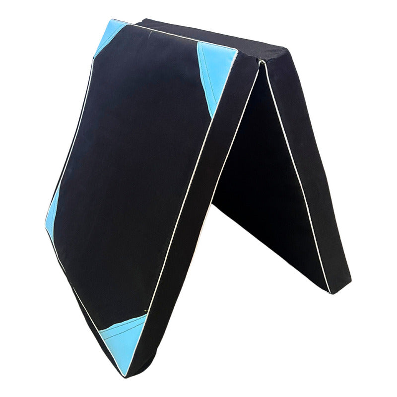 Colchoneta Deportiva Tela Lona Oxford 150x50x5cm /ejercicio Negro