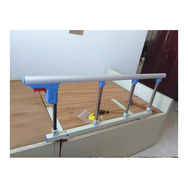 Baranda Seguridad Plegable De Cama Adulto Mayor Niños Xl Café