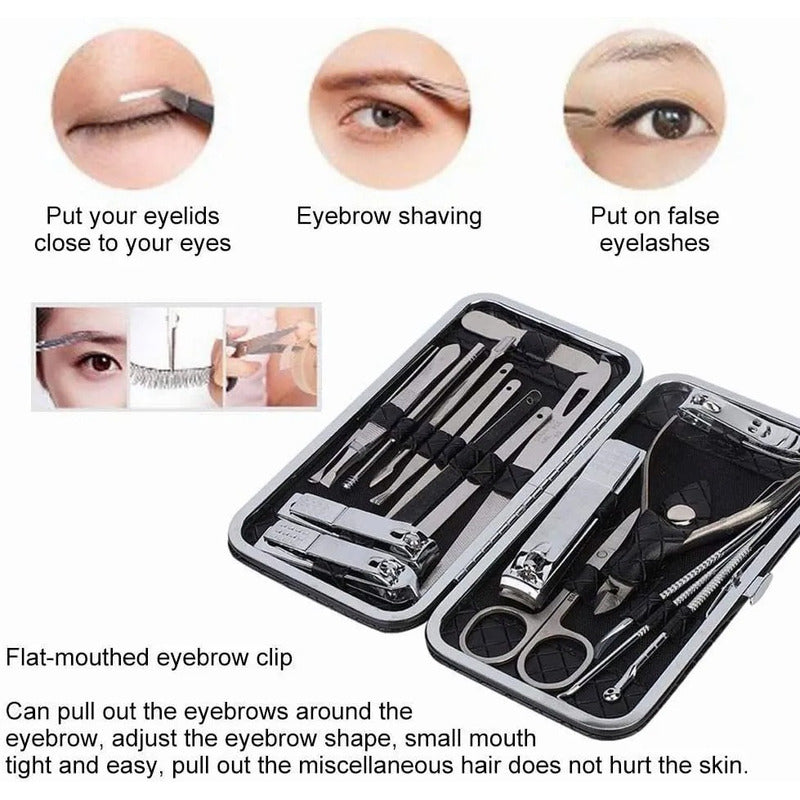 Set Manicure 19 Piezas Herramientas Para Uñas Pies Importada