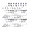 Pack 100 Ganchos Gancheras Panel Ranurado 15 Cm Exhibidor