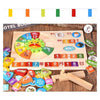 Set Didactico De Reloj Con Fecha Y Multiplicación Montessori