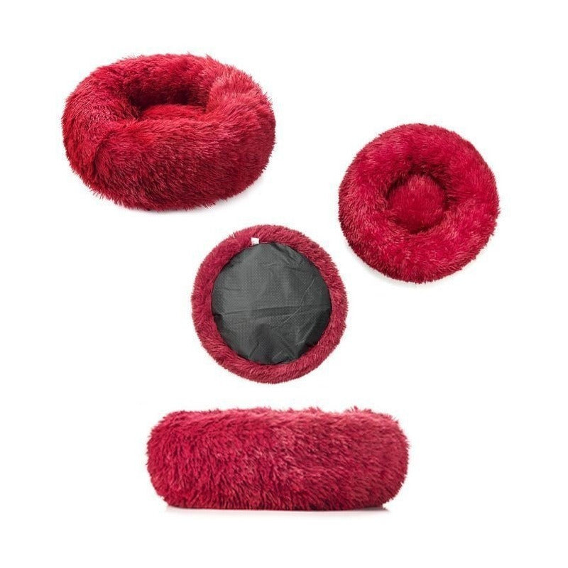 Cama Mascota Felpuda Perro Gato Relajante Suave De Felpa Xl