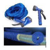 Manguera Retractil Expandible 30 Mts Con Pitón Importada Azul/verde