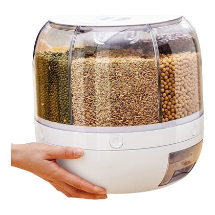 Dispensador Organizador De Granos Alimento Giratorio Mediano