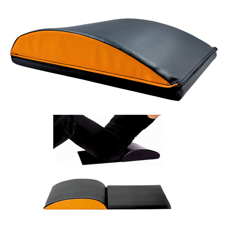 Cojin Estera Plegable Para Abdominales Almohadilla Ab Mat  Negro