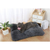 Cama Alfombra Felpuda Relajante Antiestres Mascota 90cms