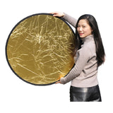 Pantalla Reflectora Fotografico 110cm 5 En 1 Más Bolso Impor Blanco/negro/dorado/plateado
