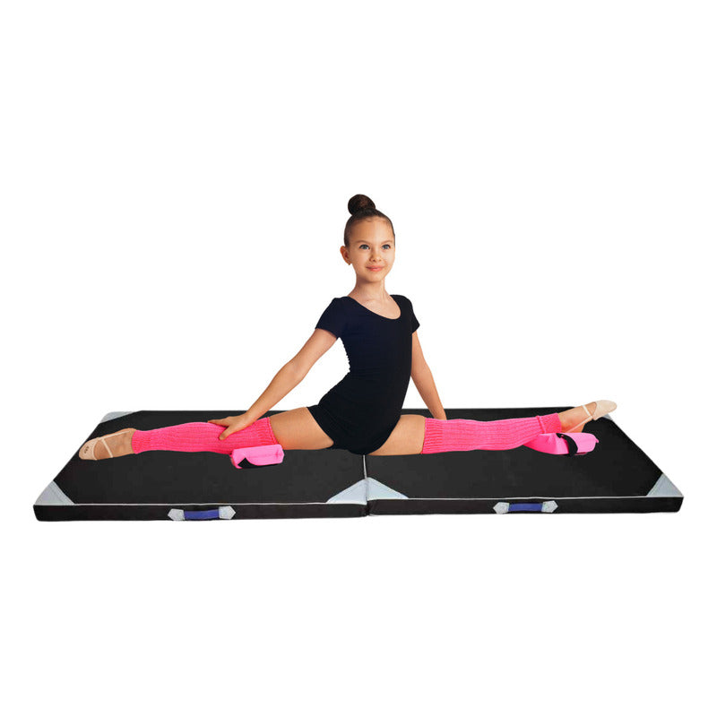 Colchoneta Deportiva Tela Lona Oxford 150x50x5cm /ejercicio Negro