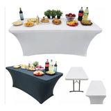 Funda De Mantel Tela Spandex Mesa 6tf 180x77x74cm Eventos