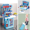 Maletín Hospital De Juguete 4 En 1 Con Accesorios Azul 34pcs Azul