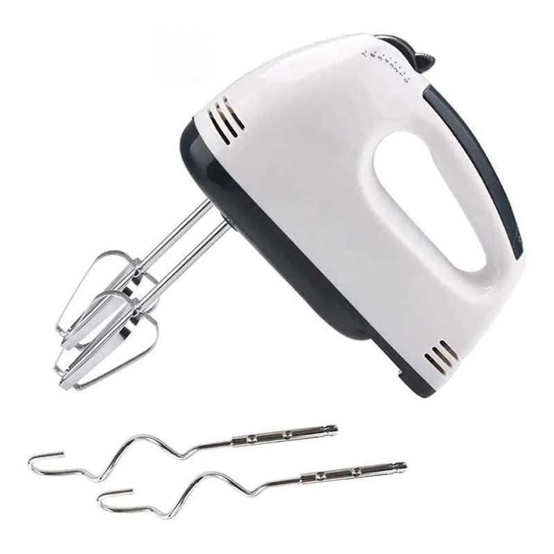 Batidora Electrica 7 Velocidades Haeger Multifuncional Inoxi Blanco