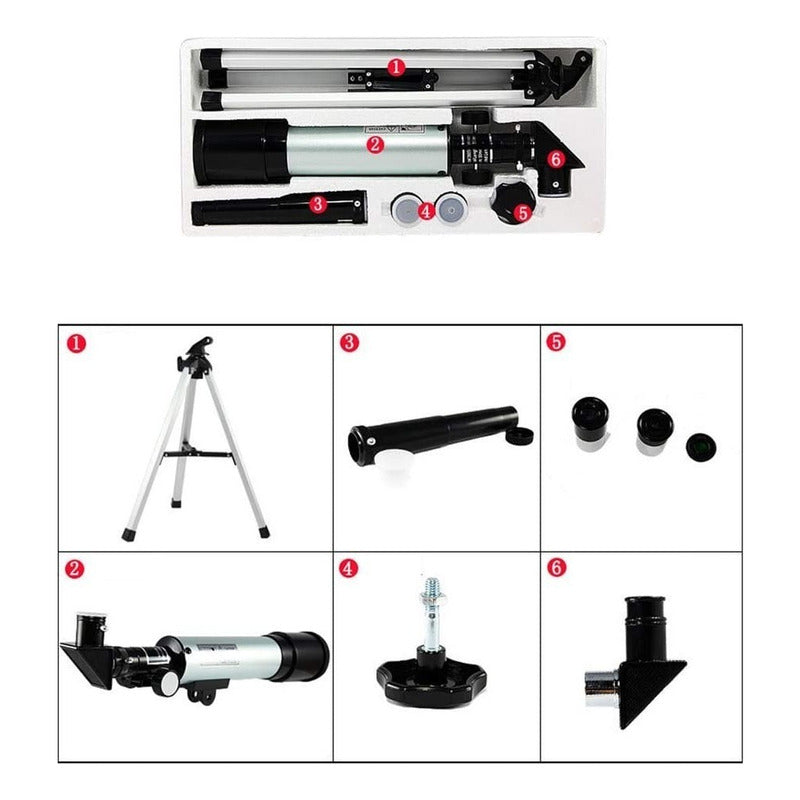 Telescopio Astronómico Profesional Filtro Solar F36050 Color Gris