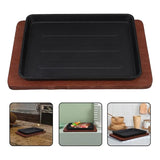 Plancha Rectangular  Altamann 19,5/14,5 Negro Liso