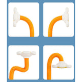 Florcita Patito Baño Para Bebe Regadera Juguete Ducha Tina Naranjo Y Amarillo