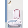 Tina De Bebe Bañera Plegable Con Termometro + Cojin Importad