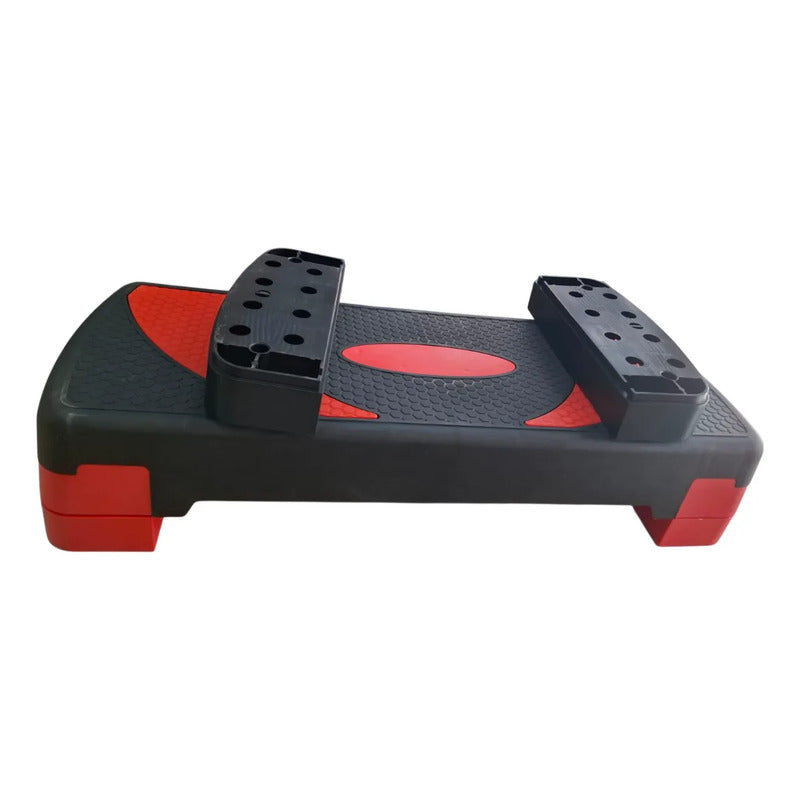 Step Aerobico 2 Niveles Antideslizante Pilates Fitness 78cms Rojo