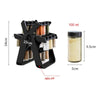 Rack Especiero Condimentero 18 Frascos Multiuso Giratorio Negro Xl 360