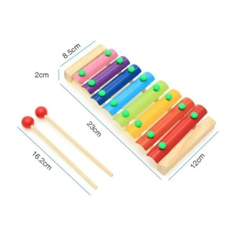 Xilófono de Madera 8 Notas para Niños Altmann