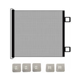 Reja Retráctil Para Puertas Y Pasillos Importada 130cms Negro