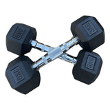 Pack 2 Mancuernas 3kg Hexagonales Total 6 Kg Negro Negro
