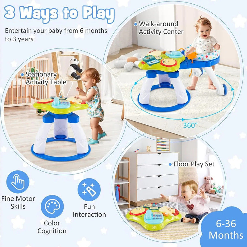 Centro De Actividad Para Bebés 3 En 1 Baby Joy Azul Azul