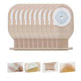 10x Bolsa Colostomía Drenable Con Filtro Anti Olor Y Gases Beige